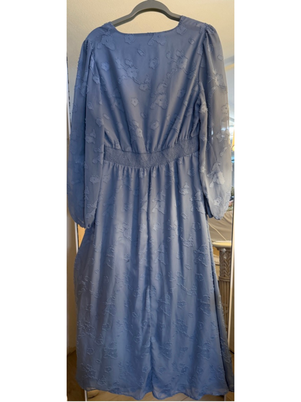 NEW Simplee Blue Floral Maxi Dress M - Picture 2 of 3